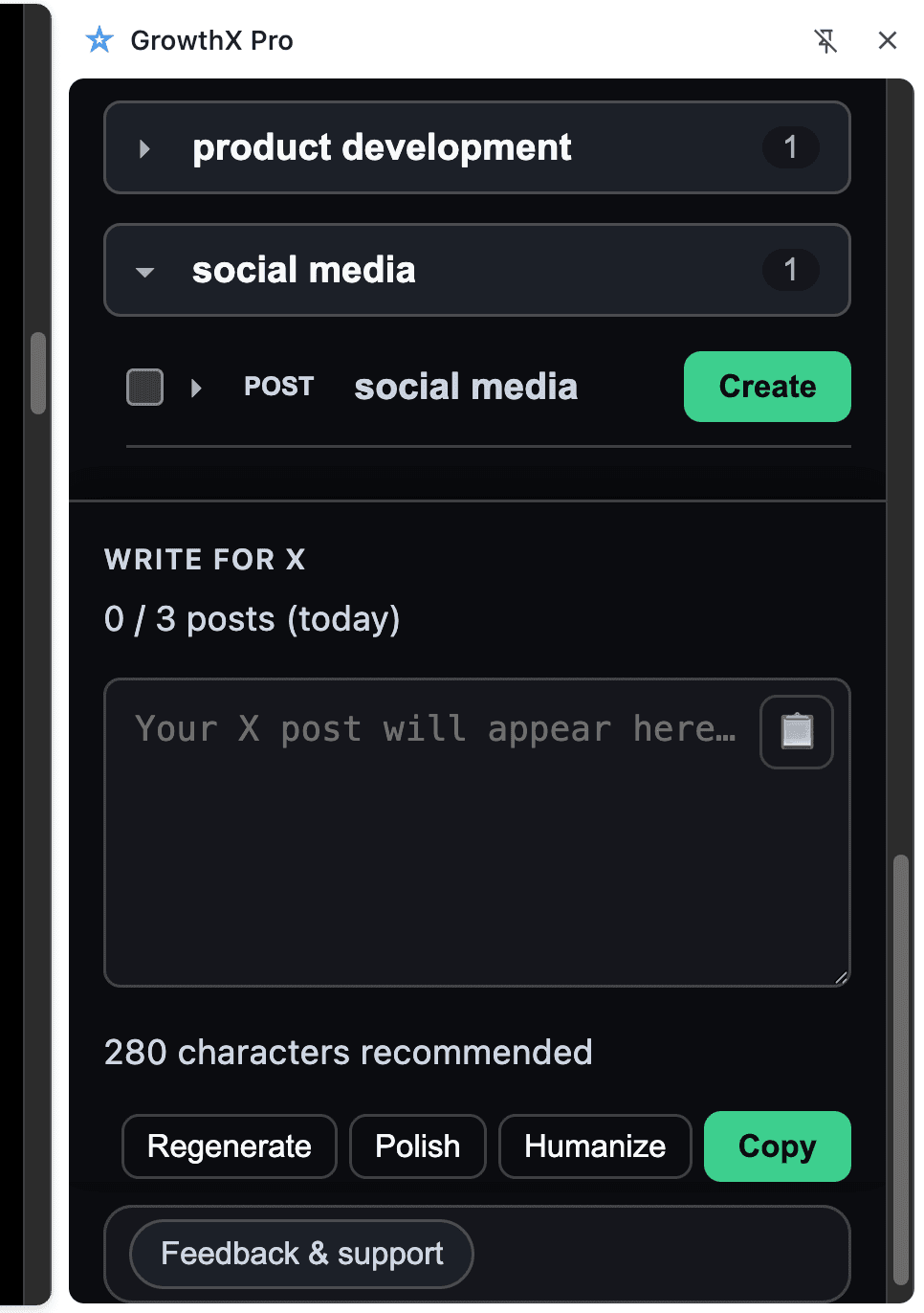 Save winning posts. Draft similar ones.